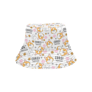 Corgi Dog Pattern Unisex Bucket Hat