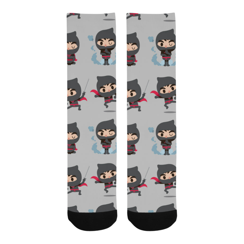Cute ninja pattern Crew Socks