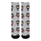 Cute ninja pattern Crew Socks