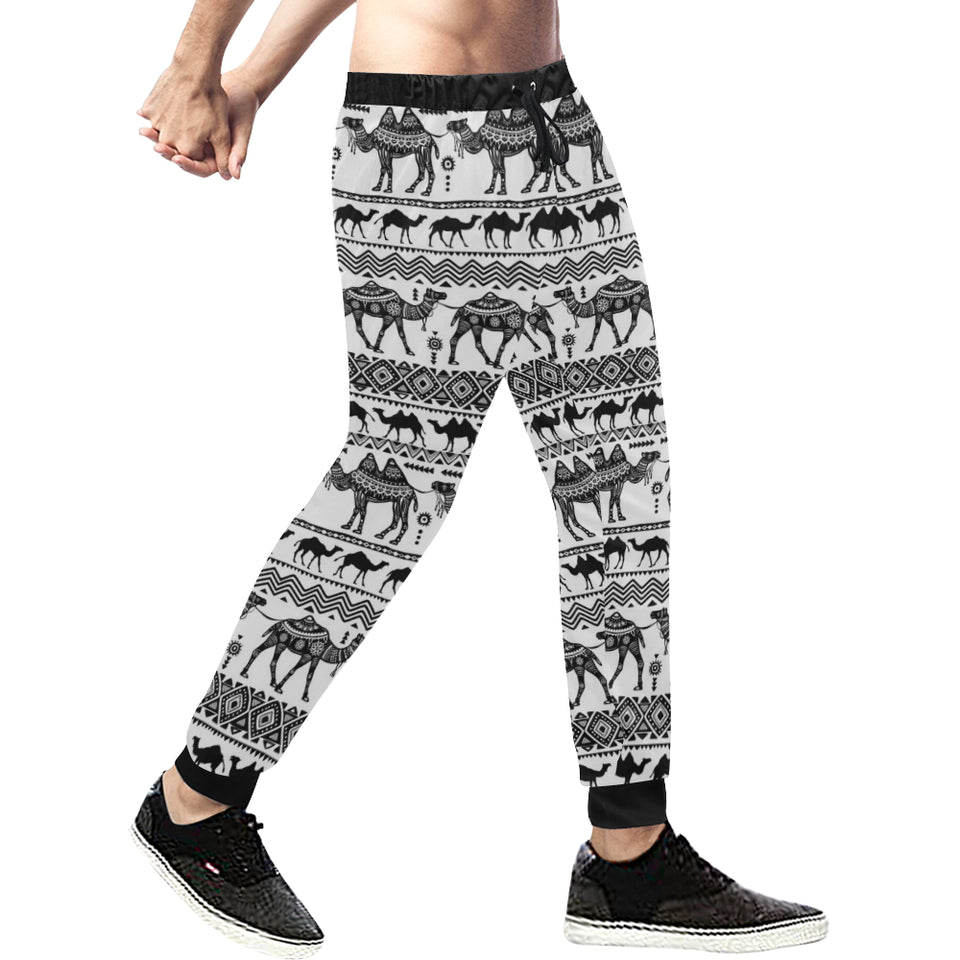 Camel polynesian tribal pattern Unisex Casual Sweatpants