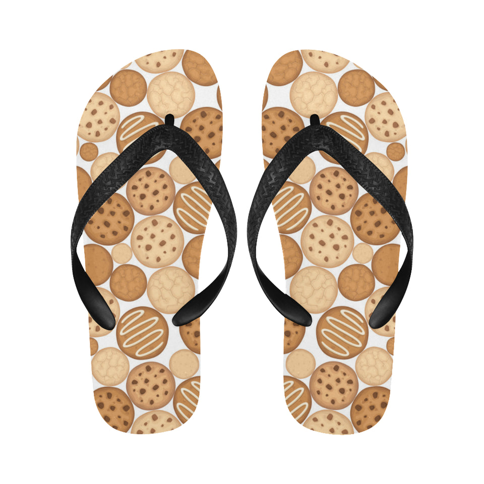 Various cookie pattern Unisex Flip Flops