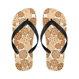 Various cookie pattern Unisex Flip Flops