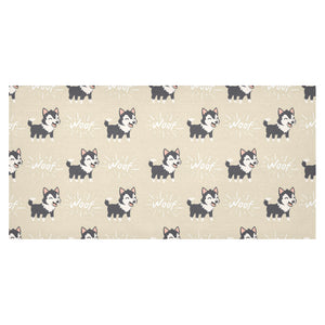 Cute Siberian Husky Tablecloth