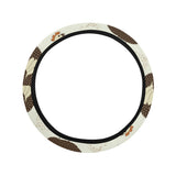 Cute rooster chicken cock Car Steering Wheel Cover