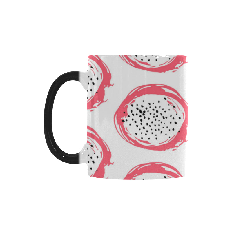 Hand drawn dragon fruit Morphing Mug Heat Changing Mug