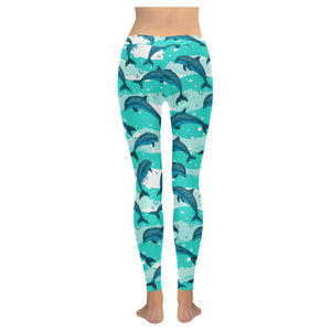 Dolphin sea pattern Women's Legging Fulfilled In US