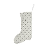 Dog Paws Pattern Print Design 03 Christmas Stocking