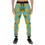 Banana Palm Leaves pattern background Unisex Casual Sweatpants
