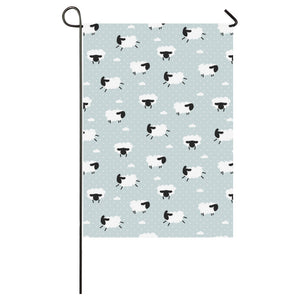 Sheep polka dot cloud pattern House Flag Garden Flag