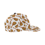 Paint Guitar Pattern All Over Print Snapback Cap