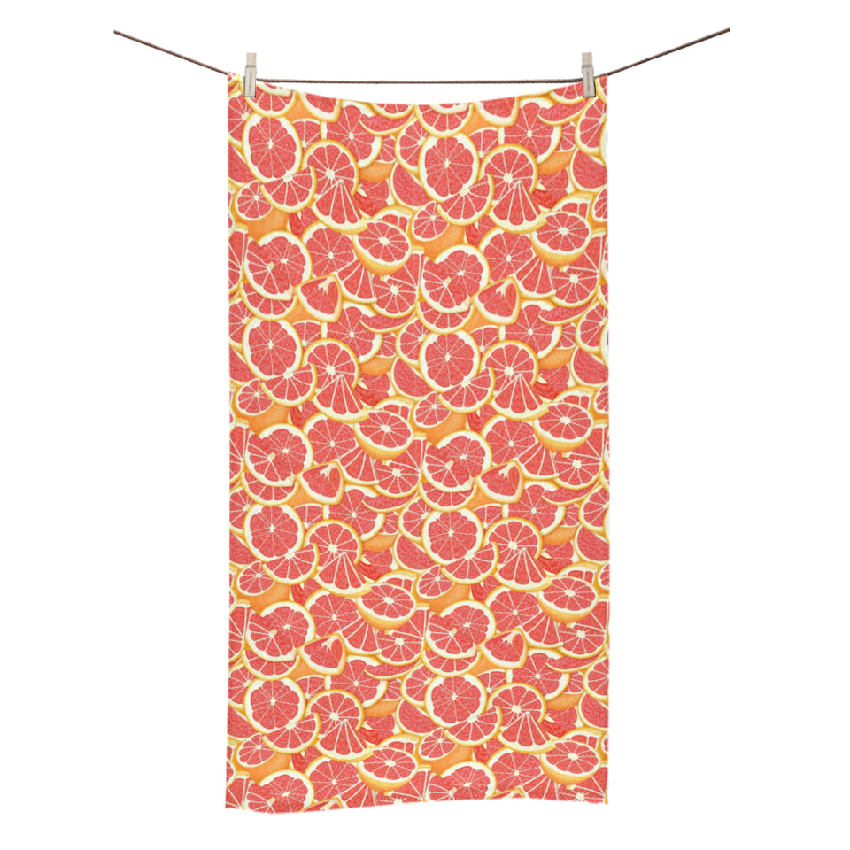 Tropical grapefruit pattern Bath Towel