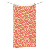 Tropical grapefruit pattern Bath Towel