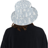 Christmas tree winter forest pattern Unisex Bucket Hat