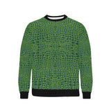 Crocodile Skin Printed Men's Crew Neck Sweatshirt