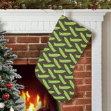 Green Peas Pattern Print Design 05 Christmas Stocking
