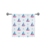 Sailboat anchor pattern Bath Towel
