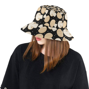 Champignon mushroom pattern Unisex Bucket Hat