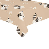 Cute raccoon heart pattern Tablecloth