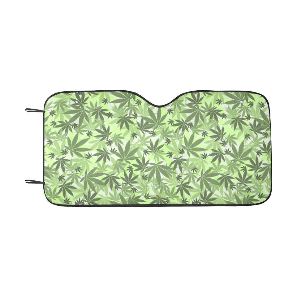 Canabis Marijuana Weed Pattern Print Design 01 Car Sun Shade
