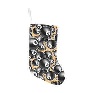 Billiard Ball Pattern Print Design 04 Christmas Stocking