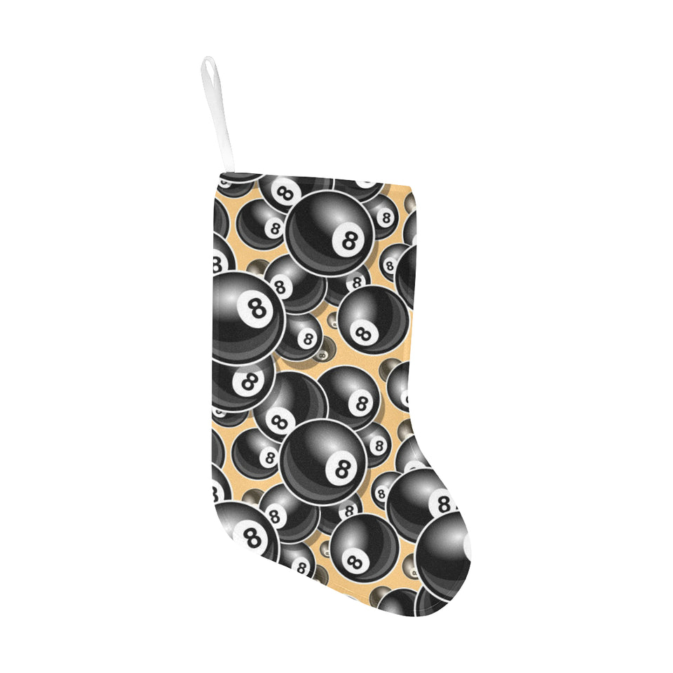 Billiard Ball Pattern Print Design 04 Christmas Stocking