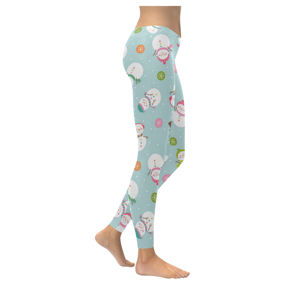 Cute snowman snowflake pattern Women's Legging Fulfilled In US