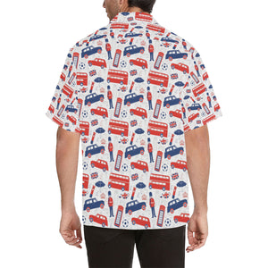 British Pattern Print Design 03 Men's All Over Print Hawaiian Shirt (Model T58)