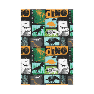 dinosaurs print pattern House Flag Garden Flag