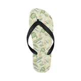 Hand drawn sea turtle fish pattern Unisex Flip Flops