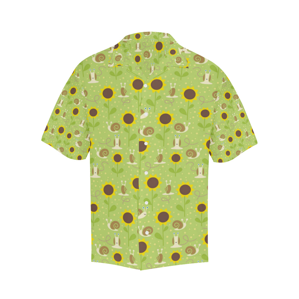 Snail Pattern Print Design 01 Men's All Over Print Hawaiian Shirt (Model T58)