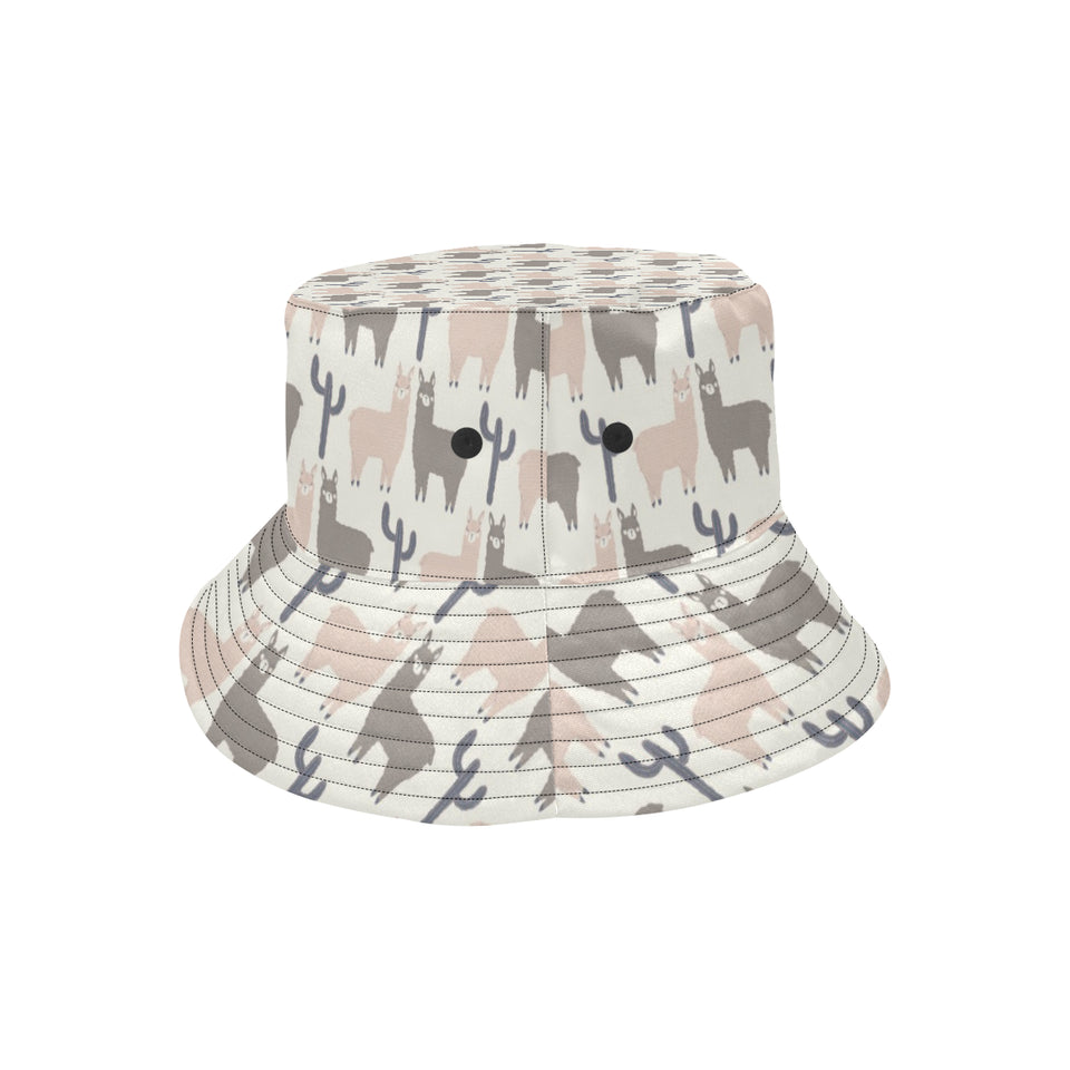 Llama Alpaca pattern Unisex Bucket Hat