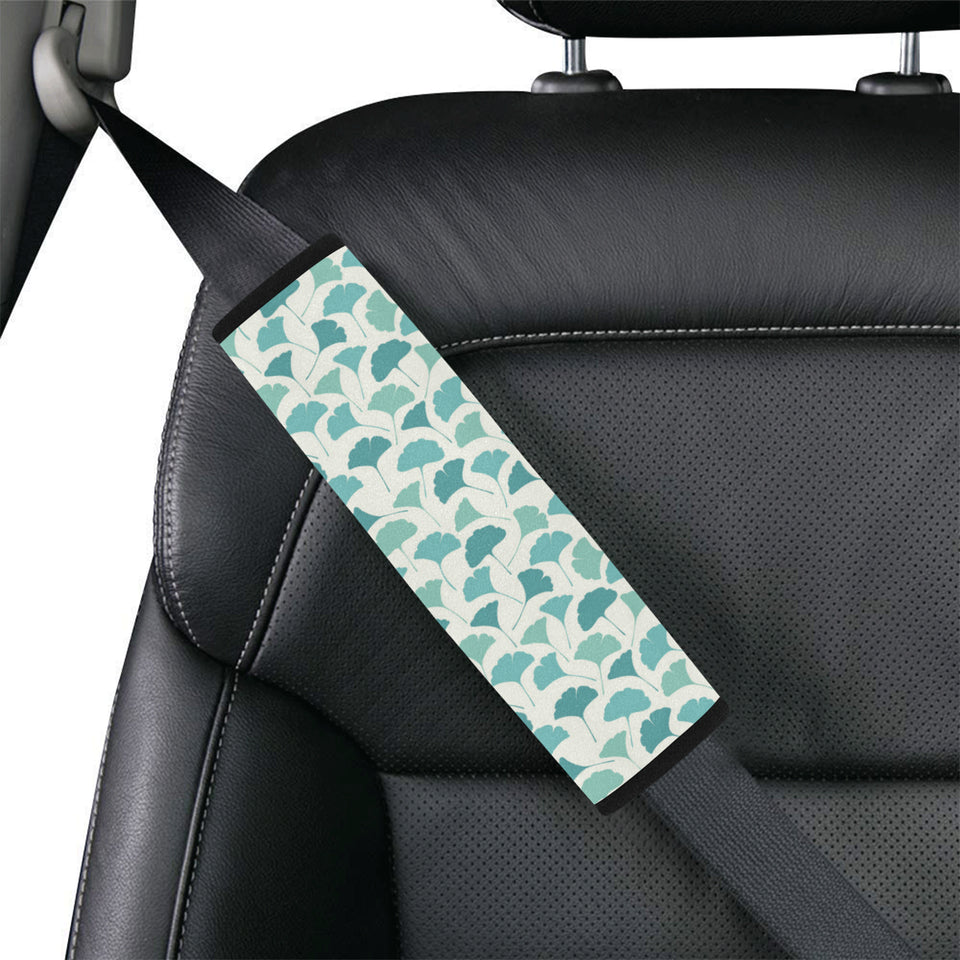 Green ginkgo leaves pattern Car Seat Belt Cover