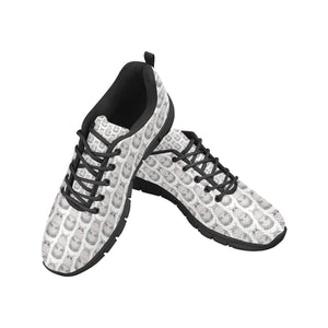 Hippopotamus Pattern Print Design 05 Men's Breathable Sneakers ( Model 055)