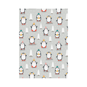 Cute Penguin christmas pattern House Flag Garden Flag