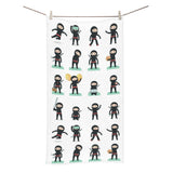 Cute ninja katana sword pattern Bath Towel
