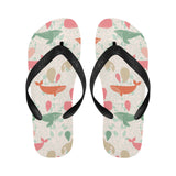 Cute whale pattern Unisex Flip Flops