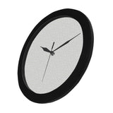 arabic white pattern Elegant Black Wall Clock