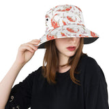 Watercolor fancy carp pattern Unisex Bucket Hat