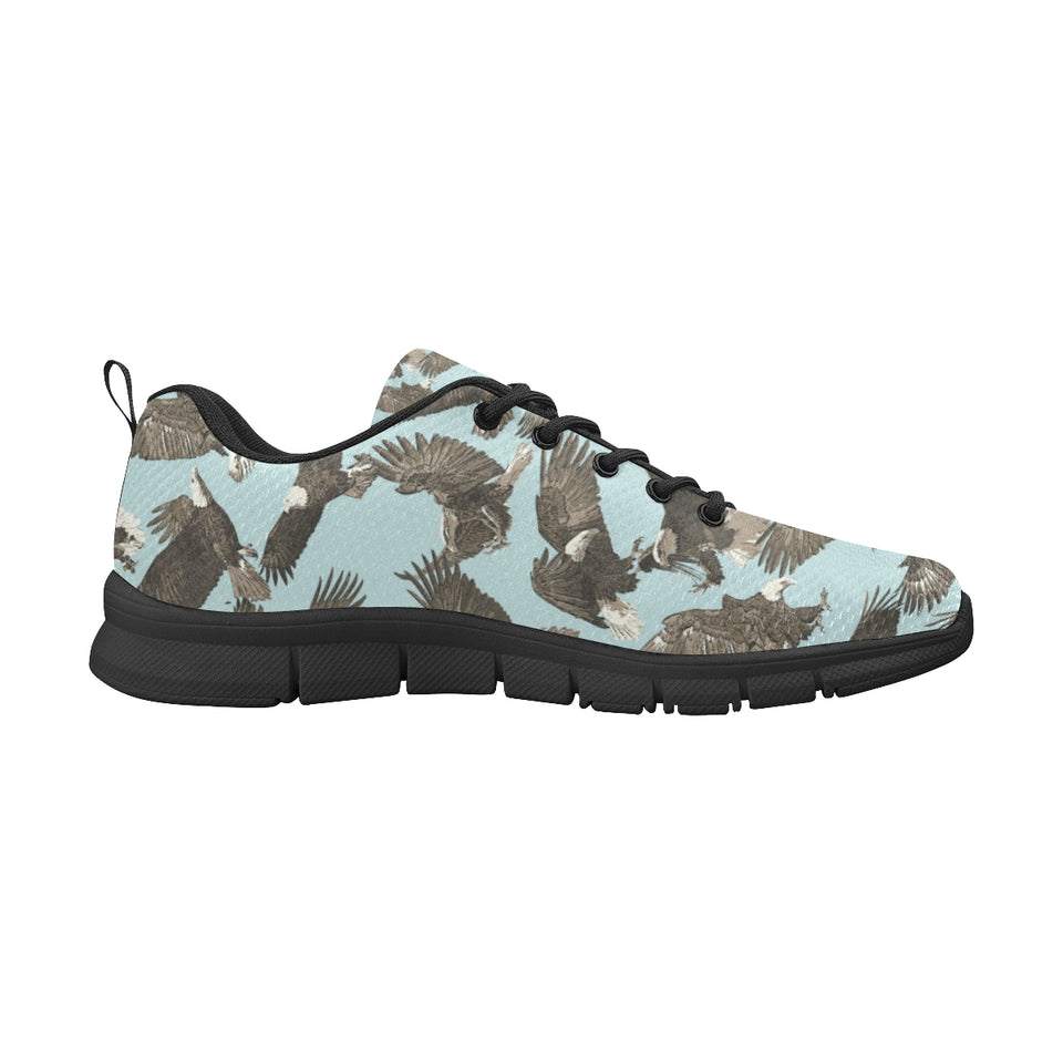 Eagle Pattern Print Design 01 Men's Breathable Sneakers ( Model 055)
