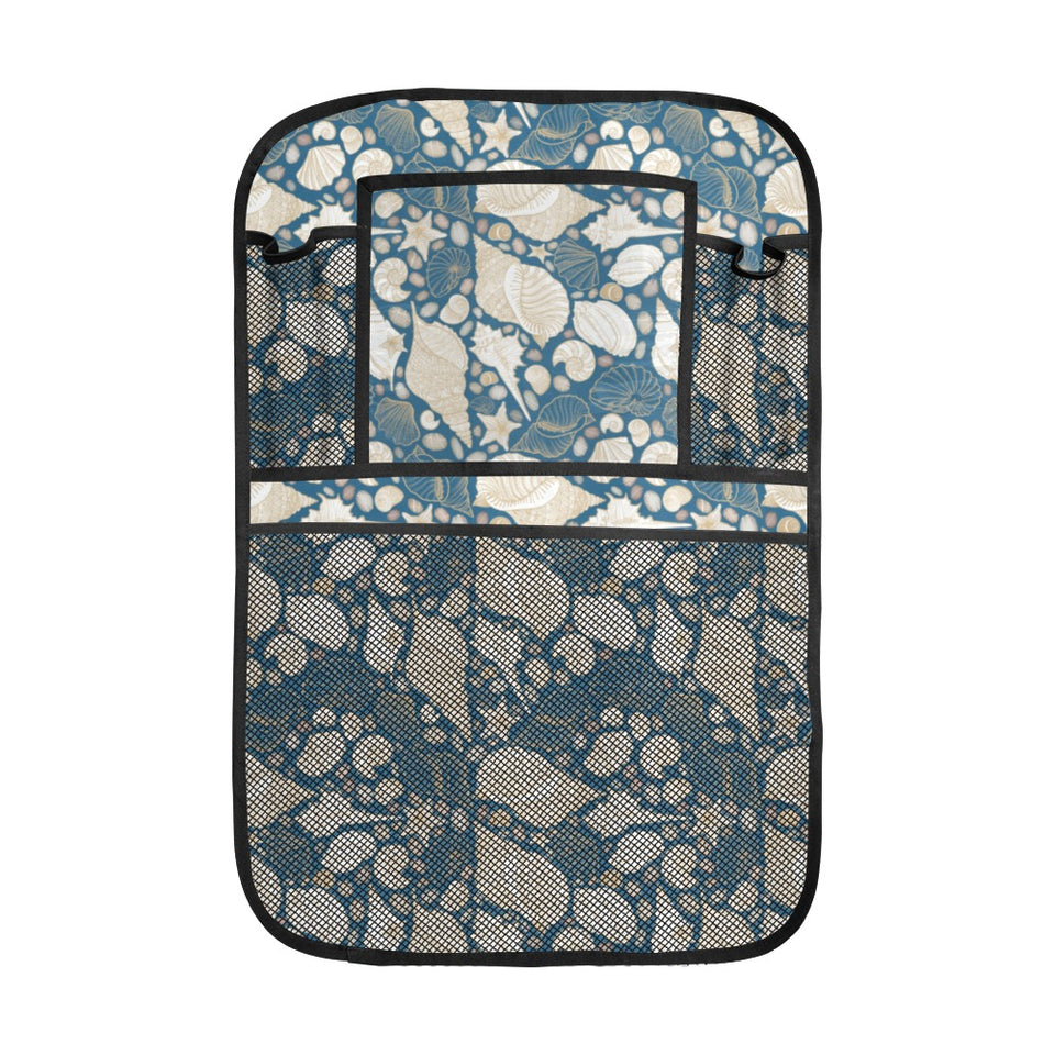 Sea turtle Polynesian Tribal design pattern Car Seat Back Organizer