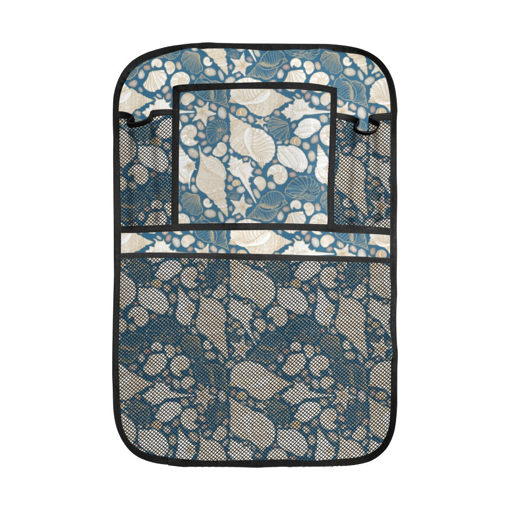 Sea turtle Polynesian Tribal design pattern Car Seat Back Organizer