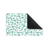 Green ginkgo leaves pattern Doormat