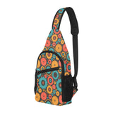 Gear Pattern Print Design 01 All Over Print Chest Bag