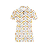 Horseshoes Pattern Print Design 03 Women's All Over Print Polo Shirt