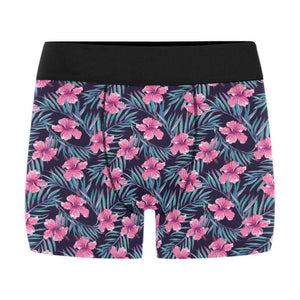 Hibiscus Pattern Print Design 05 Men's All Over Print Boxer Briefs Men's Underwear