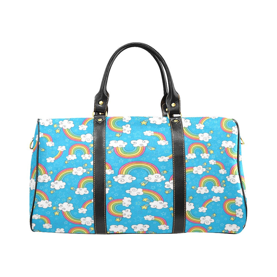 Rainbows Sky Clouds Pattern Travel Bag