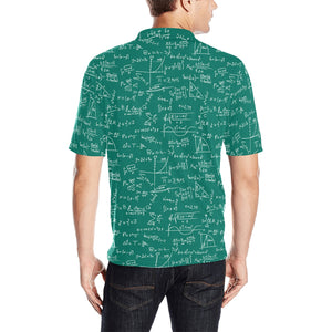 Math Pattern Print Design 01 Men's All Over Print Polo Shirt