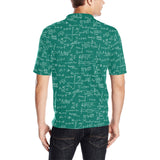 Math Pattern Print Design 01 Men's All Over Print Polo Shirt