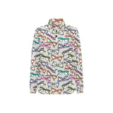 Sun Glasses Pattern Print Design 01 Women's Long Sleeve Polo Shirt
