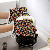 Goldfish Pattern Print Design 03 Heat Resistant Oven Mitts